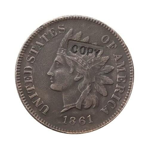 1861 Indian head cents coin copy