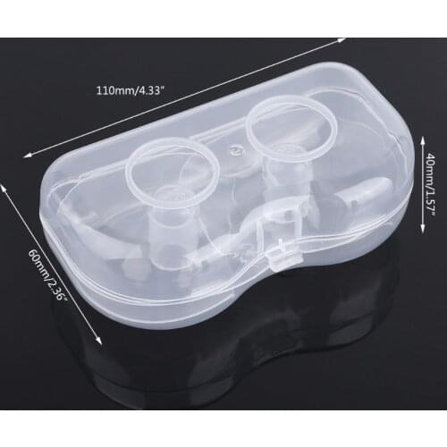2Pcs Ultra-thin Soft Silicone Nipple Shield Protector Baby Breast Milk Feeding