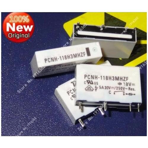 50pcs/Lot Relay PCNH-118H3MHZF 18V 18VDC normally open 4 feet 5A PLC with PA1a 100%New original