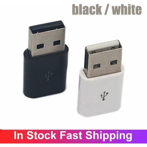 Micro Female To USB Male Data Charge Adapter Converter Portable Connectors Mini Type-C Jack Splitter Charge Data Transmission