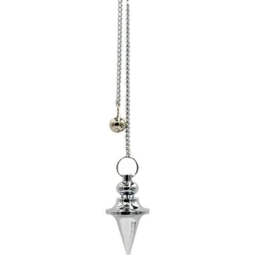 Balance reiki pendulum Natural Stone Amulet Healing Pyramid spiritual Circular Cone pendulums for dowsing Charms Chakra Jewelry
