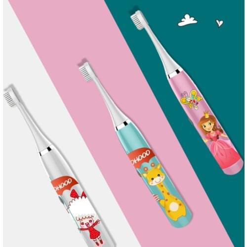 Children Electric Toothbrush Waterproof Sonic Vibrator Teeth Brush For Kids Cartoon