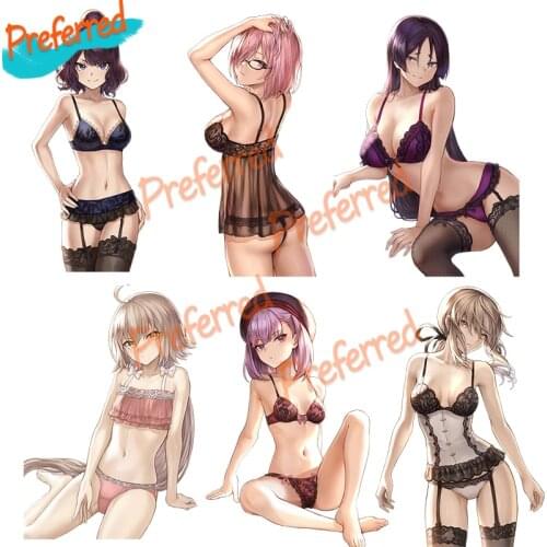 Fate/Grand Order Sexy Girl Underwear Party Decal Motocross Racing Laptop Helmet Trunk Wall Vinyl Car Sticker Die Cutting