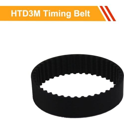 HTD3M Closed loop Timing Belt Length 87/90/105/108/132/135mm Transmission Belt 10/15mm Belt Width Rubber Belts Round