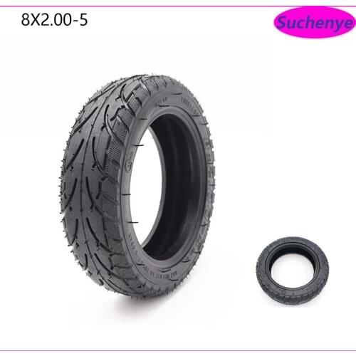 8 inch 8x2.00-5 Wheel Tubeless Vacuum Tire for Electric Scooter Kugoo S3 S2 S1 C3 Pocket Bike Wheelchair