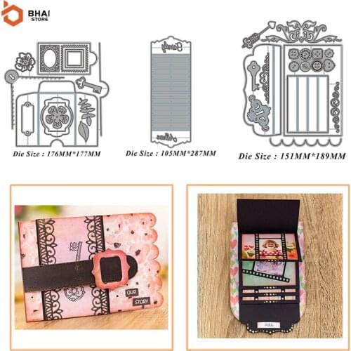 Envelope Greeting Card Metal Cutting Dies Stencil DIY Cards Stencils Photo Album Embossing Paper Making Scrapbooking Knife Mold