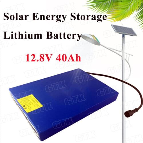 12v 40Ah lifepo4 lithium battery pack high capacity with BMS for Solar Energy Storage Integrated street light + 3A charger