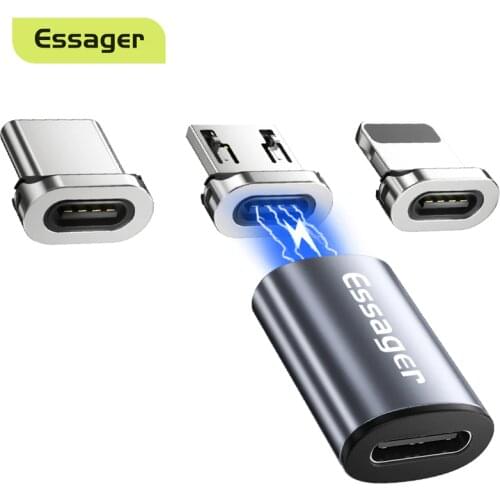 Essager Micro USB Type C Magnetic Adapter USBC Female To Microusb Male Converter Magnet USB-C Type-C Connector For iPhone Xiaomi