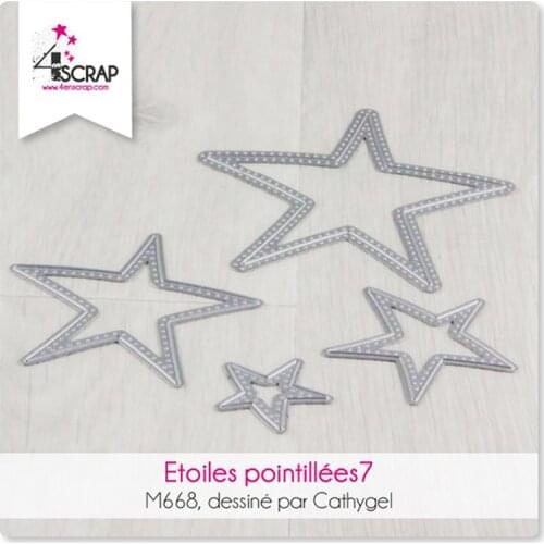 CH 2020 New Arrival Dotted stars Metal Cutting Die Stencil For Scrapbooking Photo Album Decoration Embossing Paper Carft