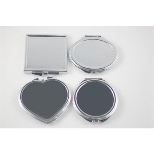 Wholesale 200pcs/lot Metal Portable Folding Mirror Makeup Mirror