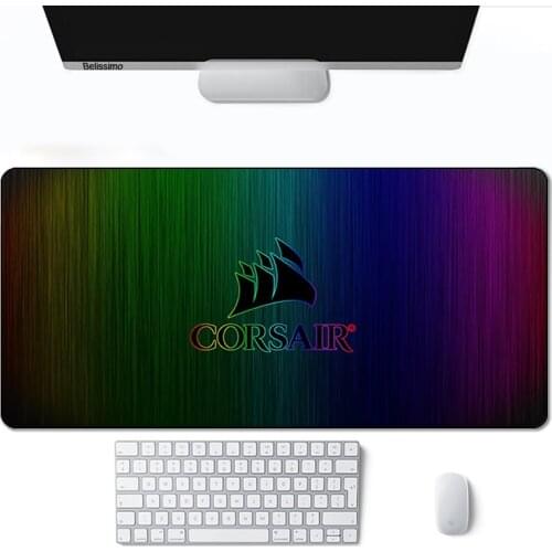 Corsair logo Mouse pad for professional eSports game players Speed Lock Edge Rubber Game Desk Mousepad Keyboard Mat for CSGO LOL