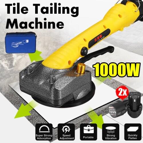 New 1000W Tiles Tiling Machine Tile Vibrator Suction Cup Adjustable Protable Automatic Floor Vibrator Leveling Tool With Battery