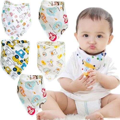 Newborns Cotton Baby Triangular Bibs Feeding Cloth Scarf for Infant Saliva Towel Kids Toddler Baby Care Boys Girls Stuff Bib