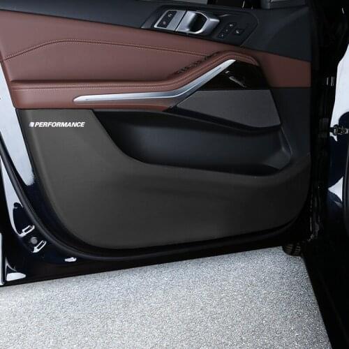 Applicable for 19-21 BMW X7 interior modification decoration door anti-kick pad new x7 microfiber leather protective pad 40iG07