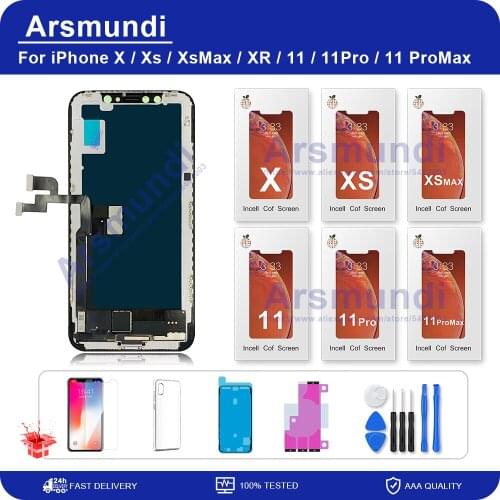RJ Incell For iPhone X XS Max XR 11 Pro 12 LCD Display Touch Screen for iPhone XsMax 11Pro 11ProMax