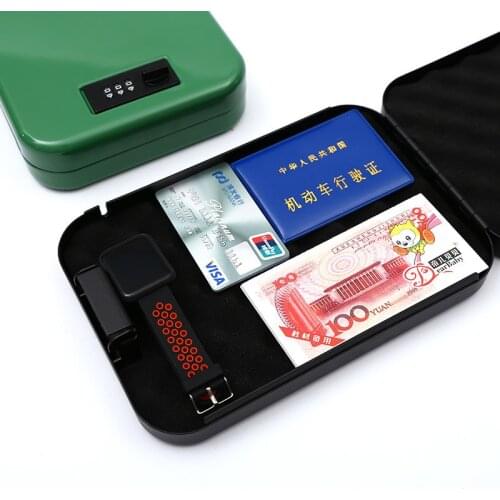 Password Safes Storage Box Portable Gun Safes Valuables Money Car Safebox Jewelry Security Strongbox Cold-rolled Steel Sheet