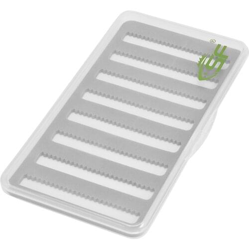 SF Super Slim Clear Transparent Fly Fishing Box Foam Design Insert without the fly flies