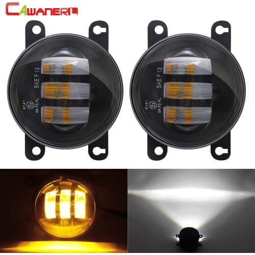 2 Pieces LED Fog Light 30W 6000LM Car Front Bumper DRL Fog Lamp For Mazda Lincoln Scion Dacia Duster Solenza Sandero Logan