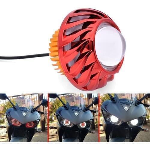 Motorcycle LED Headlight Angel Eyes 34W 2000LM Hi/Lo/Strobe Beam Lamp For MV Agusta Brutale 675 800 900 910 Suzuki Burgman 400