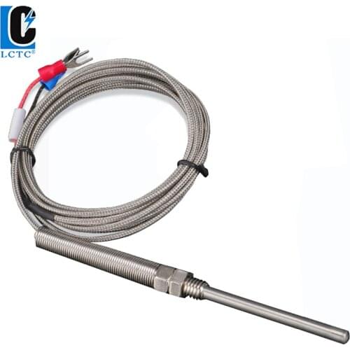 K E type Probe type thermal resistance M8 Wire Cable Thermocouple Temperature Sensor for Industrial Temperature Controlle