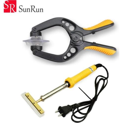 Universal Dismantling Clip tools Split screen LCD Screen Open Clamp With 30w-220v ELectric Hot Blade Glue Decal Shovel