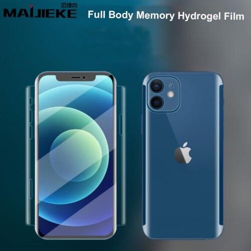 HD Clear Full Body screen protector For iPhone 12 Pro max 12 mini 11 pro max X Xs max Xr 7 8 plus SE 2020 MATTE hydrogel film