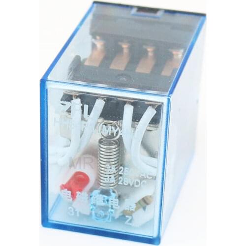 1PCS MY4 General Purpose Relay 4pdt,14pins relais DC 12V/ 24V /110V 220V relay MY4NJ switch