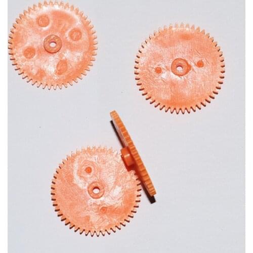 10/100pcs 48 teeth/0.5M hole 2 /soft plastic motor gear/Reducer gear/rc car/DIY toys parts/technology model /baby toys/S482A
