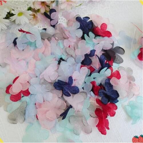 100 Pieces Mix Colors Flower Embroidered Lace Trim Home Applique DIY Sewing Craft Patch Wedding Garment DIY Accessory