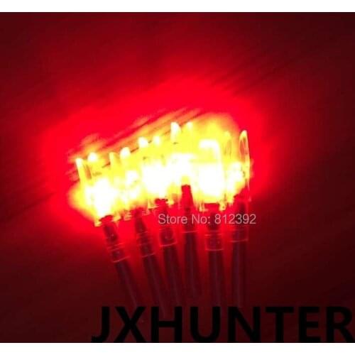 12PK red color automatically X 5.3 lighted arrow nocks for compound bow carbon arrows OD 5.3mm