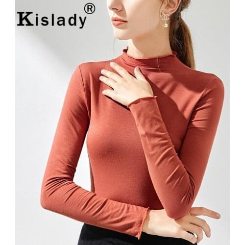 2020 New Turtleneck Bottoming Shirts Womens Sexy Spring Fall Long Sleeve Blouse OL Plus Size Tops Harajuku Korean Clothing