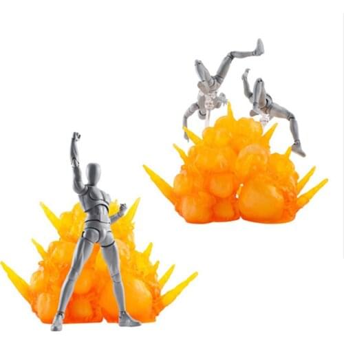 3Pcs Smoke Scene Model Explosive Effect Solid Decoration for Gundam Model
