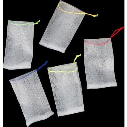 5pcs Soap Foaming Net Saver Bag Suds Bubbles Maker Skin Care Bath Easy Bubble Mesh Random