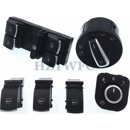 5ND959565B 5ND959857 5ND959855 5ND941431A Window Mirror Headlight Switch For VW Jetta 6 Golf GTI 5 6 Touran Tiguan Caddy Passat