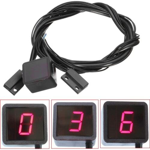 6 Speed Universal Motorcycle Motorbike Digital Gear Indicator LED Display + Shift Lever Magnet For Honda For Yamaha For Suzuki