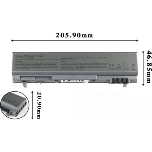 Original size Battery For Dell Latitude E6400 E6410 E6510 E6500 M2400 M4400 M4500 notebook computer Batteries