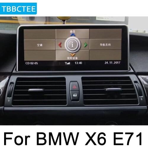 For BMW X6 E71 2011~2013 CIC Car Radio GPS Android multimedia Player Navigation AUX Stereo HD touch screen original style
