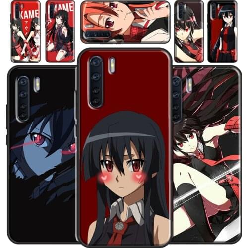 Akame Ga Kill Anime Case For OPPO A5 A9 2020 A31 A53 A52 A72 A15 A83 A91 A93 A1K A5S Find X3 Pro Reno2 Z Cover