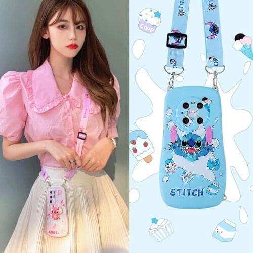 Disney Stitch Silicone Phone Case for Huawei Mate 30 Pro P40Pro Mate40pro Mate30 Pink Blue Frosted Back Cover Protective Cases
