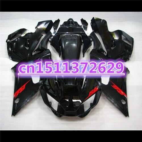 Black full fairing kit for YZF-R6 98-02 YZF 600 R6 1998 99 00 01 2002 ABS fairing parts YZF R6 98 -02-Dor D