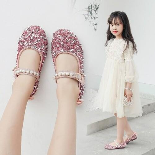 Spring Autumn Baby girls shoes Kids little girls princess shoes sequin Rhineston Girls cocktail party dance performance Shoes