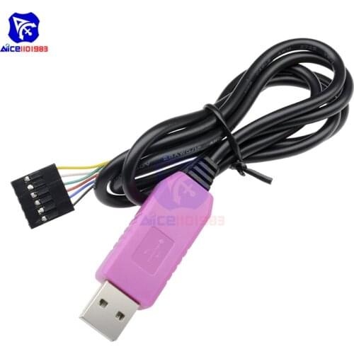 Diymore PL2302HXD (6Pin) / PL2303TA (4Pin) Download USB to TTL Serial RS232 Debug Console Cable for Adruino Respberry Pi