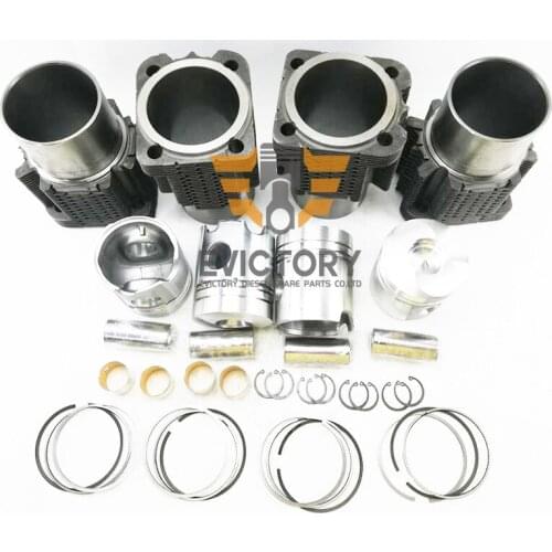 For Deutz F4L912 overhaul rebuild kit Piston ring liner gaslet bearing