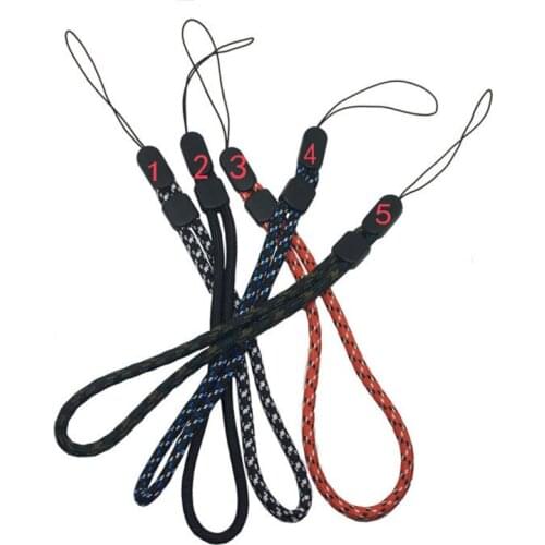 For Phone Straps Adjustable Mobile Wrist Short Hanging Rope Jacquard Round Buckle Accessories