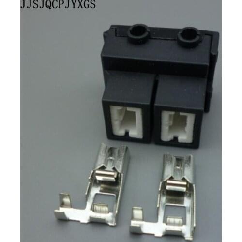 JJSJQCPJYXGS 500 Set Kit 2 Pin Ceramic Headlight Socket High Voltage LED Auto Connector H7 female bend socket