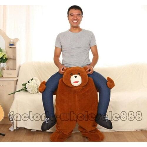 Brown Bear Mascot Costume Cosplay Furry Suits Party Game Fursuit Cartoon Dress Outfits Carnival Halloween Xmas Easter Ad Clothes