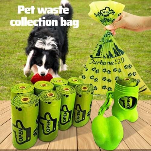 Picking Dog Poop Bag Outdoor Cleaning Poop Bags Supplies Trash Durable Garbage Bags For Cat Pets Waste Collection Bag