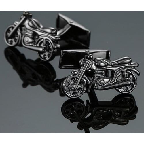 High quality motorcycle Cufflinks brand new fashion jewelry brand black Cufflinks mens wedding shirt clothing badge pin gift