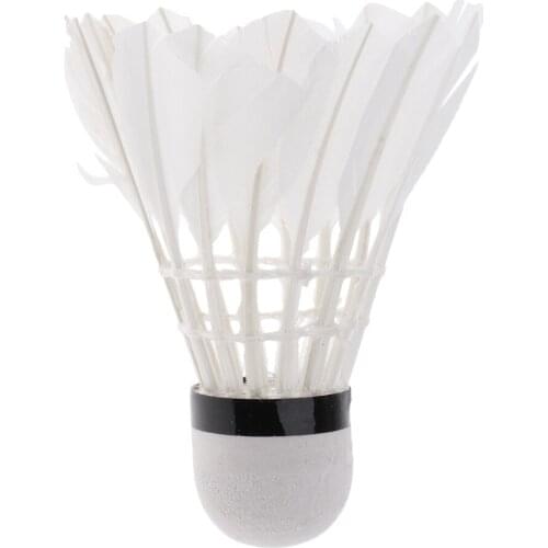 3 Pieces White Badminton Balls Training Practice Shuttlecocks Birdies Game Sport