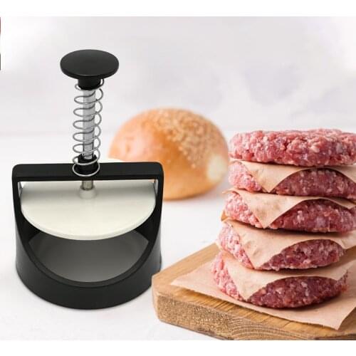 Home Kitchen Round Shape Hamburger Press Stainless Steel Hamburger Patty Maker Press Burger Meat Maker Mold Kitchen Gadgets